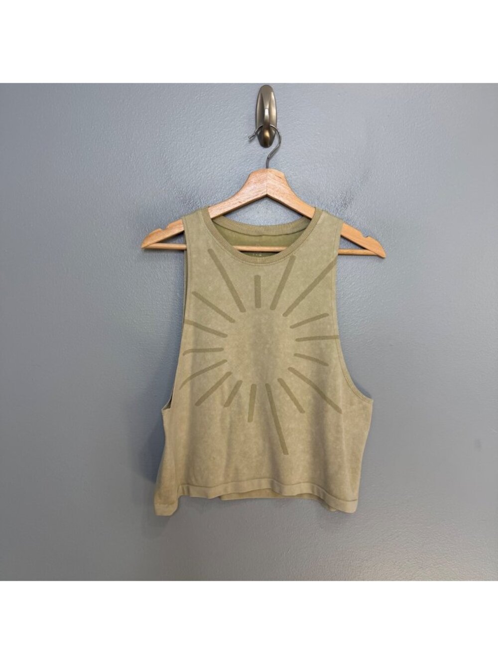 OFFLINE BY AERIE seamless logo muscle crop tank size S